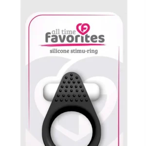 Dream Toys Stimu-Ring Black, Smooth Tip