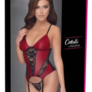 Cottelli LINGERIE Basque Red-Black, Size M
