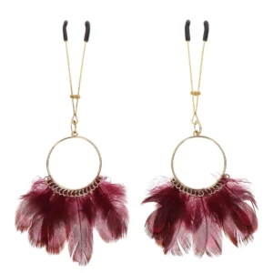 Tweezers With Feathers Gold