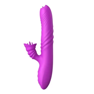 B - Series Lyla Angelia - Purple USB Vibrator with Rotation and Thrusting Motions