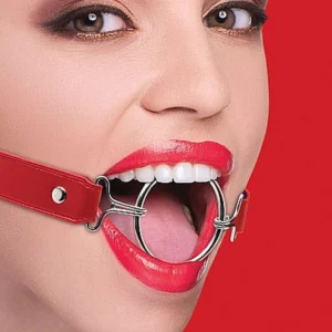 Ouch! Ring Gag XL — Leather and Metal Ring Gag