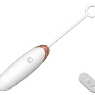 Vibrating Silicone Love Egg USB 7 vibration and thrust functions / Remote control White
