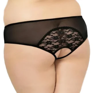Thong 2466 Plus Size - Black 3XL
