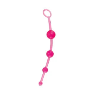 Timeless Jelly 4-Color Pink Anal Beads