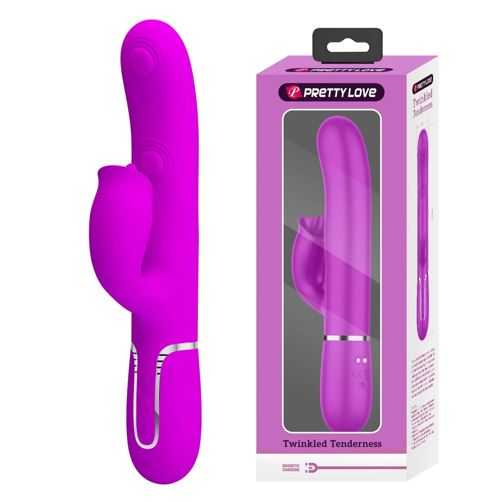 Pretty Love Gigi Purple — Rabbit Vibrator with 7 Vibration Modes and 7 Clitoral Stimulation Modes