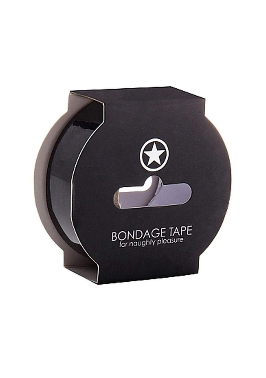 Ouch! Non Sticky Bondage Tape - Black Bondage Tape 17.5 m