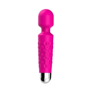 Silicone Stimulator with 9 Vibration Functions - Rose Red