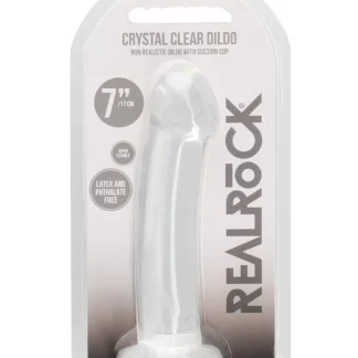 RealRock Dildo w/ Suction Cup - 6.7" Transparent