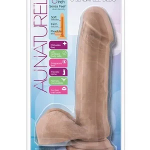 Natural 8-Inch Sensa Feel Dildo Latin