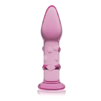 Lovetoy 5.5" Glass Romance Pink Stopper