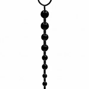 GC Anal Chain — anal bead chain with 10 beads, black