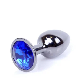MyLove Toys - Jewellery Dark Silver PLUG- Dark Blue