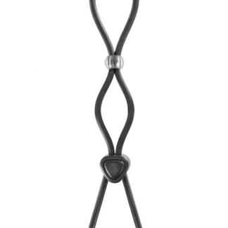 Adjustable double loop cockring