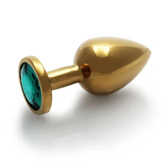Round Gem Butt Plug - Medium, Jewel-Encrusted Base Play