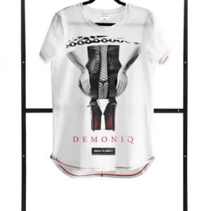Demoniq Adults Only Fashion Men's White T-Shirt, Size S