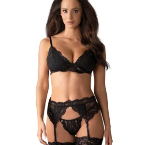 Lingerie-810-SEG-1 3-piece set black S/M