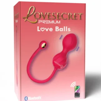 Lovesecret Premium Love Balls – App-Controlled Kegel Balls | 9 Vibration Modes | Music Mode | Pink | Waterproof | Gift Box (LS01)