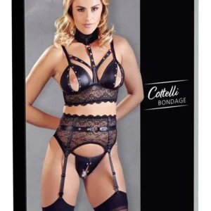 Hook Bra and Suspender Set XL