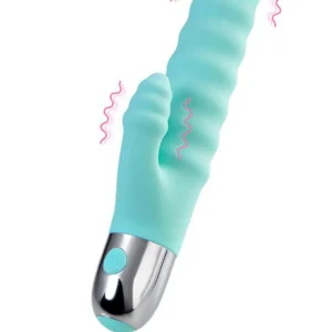 Flovetta Flax Vibrator with Clitoral Stimulation, 17.5 cm