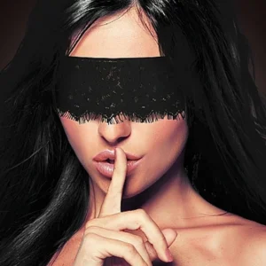 Ouch! Mystere Lace Mask – Black Lace Mask
