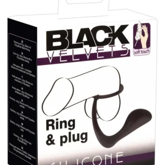Black Velvets Ring & Plug Duo Set