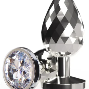 Disco Diamond Plug Large Silver