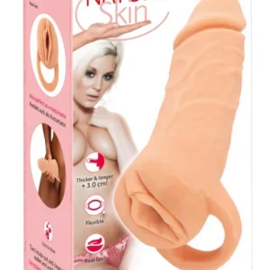Nature Skin Extender Medium — Extension Sleeve and Masturbator, 18.5 cm