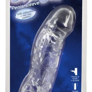 Crystal Clear Penis Sleeve with Extension + Ball Ring