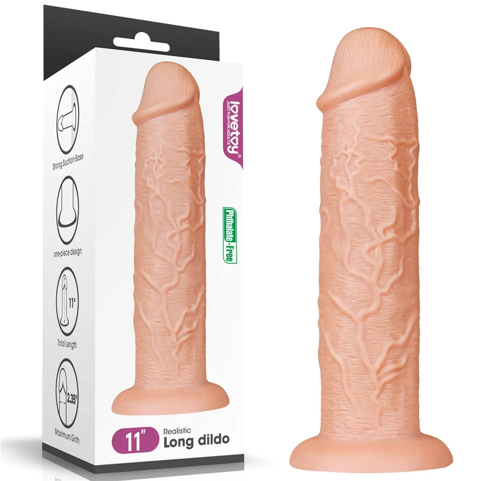 11'' Realistic Long Dildo - Image 2