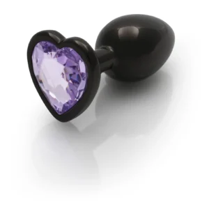 Ouch! Heart Gem Butt Plug - Small, Jewel-Studded Base