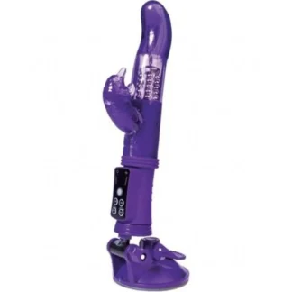 A-TOYS, Vibrator with Clitoral Stimulator, TPR, Purple, 22.5 cm