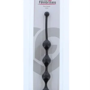 All Time Favorites Four Beads Anal Black