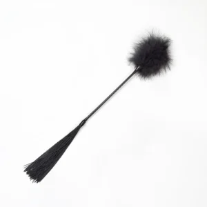 Black Feather Tickler & Whip