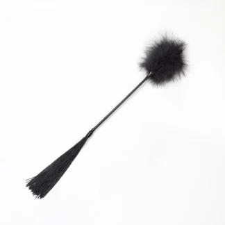 Black Feather Tickler & Whip
