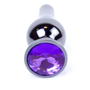 MyLove Toys - Jewellery Dark Silver Butt Plug - Purple