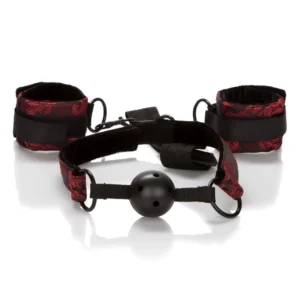 Calexotics Scandal Breathable Ball Gag With Cuffs