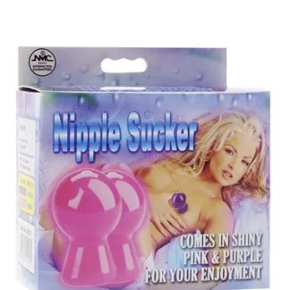 NIPPLE SUCKER PAIR IN SHINY PINK