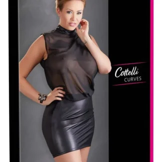 Transparent Black Dress XL