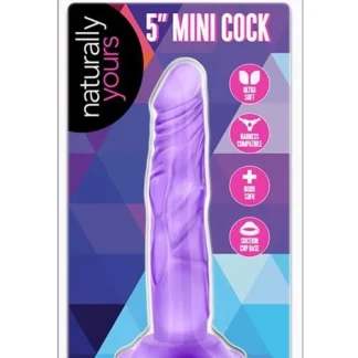Naturally Yours 5-Inch Mini Cock Purple