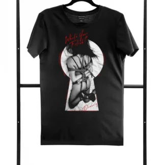 Demoniq T-shirt men black S regular graphic print black t-shirt