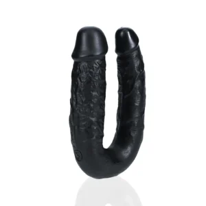 U-Shaped Double Dildo 12.7 cm - Black