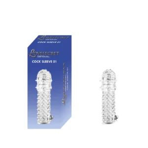 LoveSecret Sensual LS37 Cock Sleeve 01 — Transparent Textured Extension Sleeve