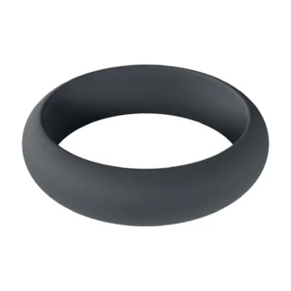 Wide O Silicone Cockring - XL - 50mm - Black