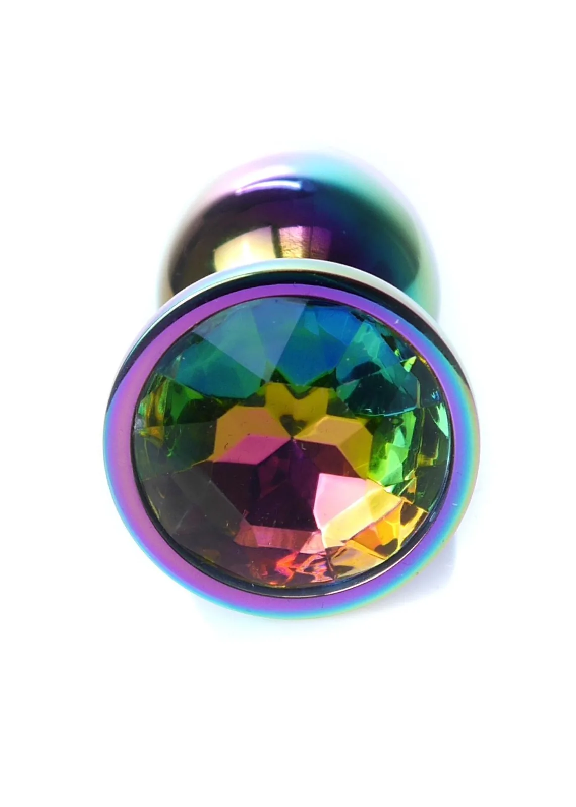 B - Series HeavyFun Plug-Jewellery Multicolour PLUG Clear — Stainless Steel Anal Plug