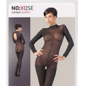 Catsuit with Lace Collar S/M