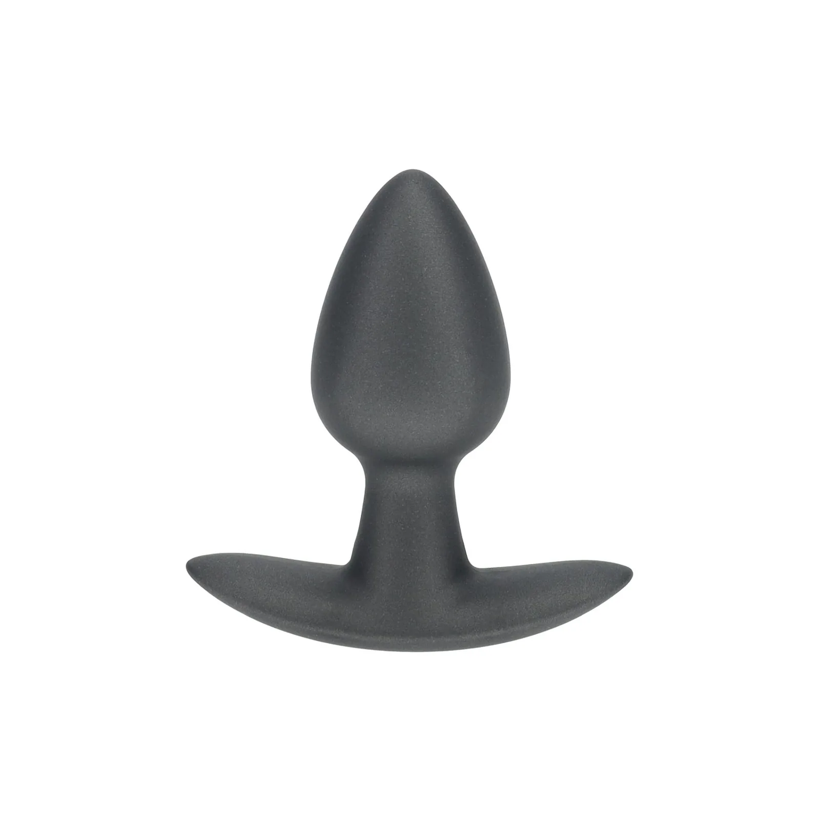 Smooth Silicone Anal Plug - Small - 2.6 / 6.5 cm - Gunmetal