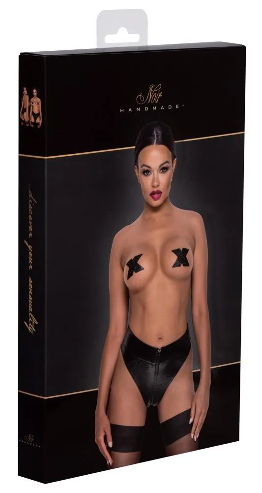 Black Thong Zip XL
