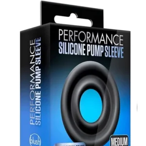 Blush Performance Silicone Pump Sleeve Medium — Silicone Penis Ring for Enhanced Erection