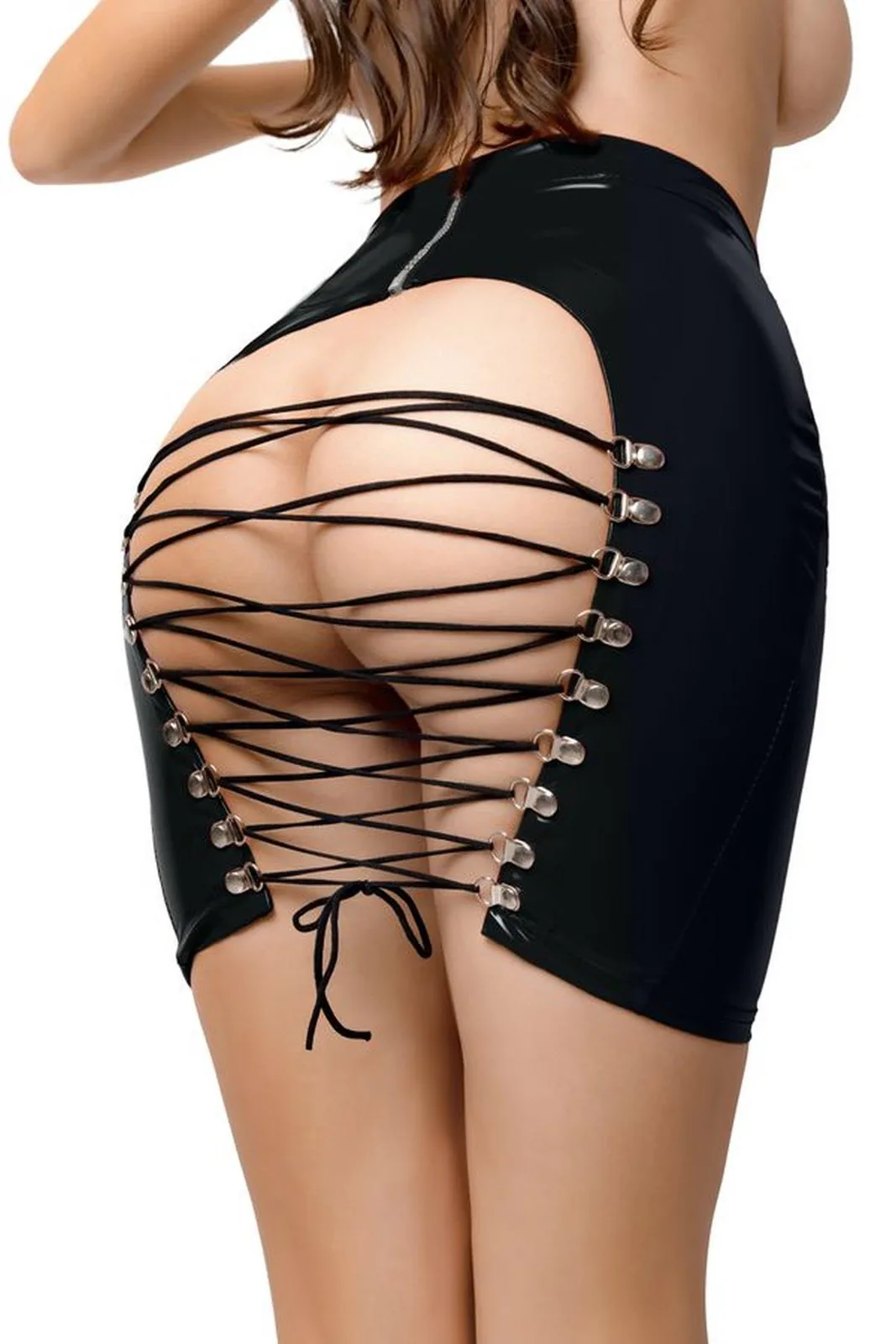 Leanne Wetlook Skirt - Black M