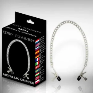 Kinky Pleasure - Metallic Gripper Nipple Clamps